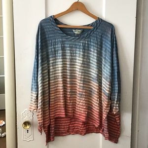 Flowy striped top